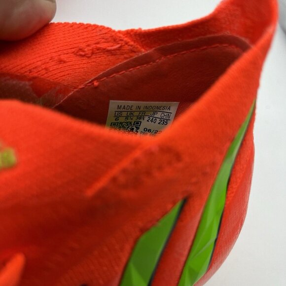 adidas Predator Edge.1 SG Soccer Cleats Low Orange Green Men's Size 6 GW1016 - Picture 7 of 7